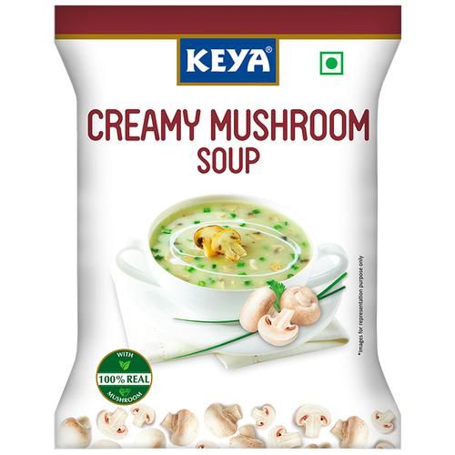 Keya Creamy Mushroom Soup - With 100percent Real Mushrooms, 44 g-1.webp